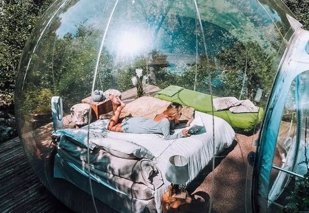 can you live in a bubble tent