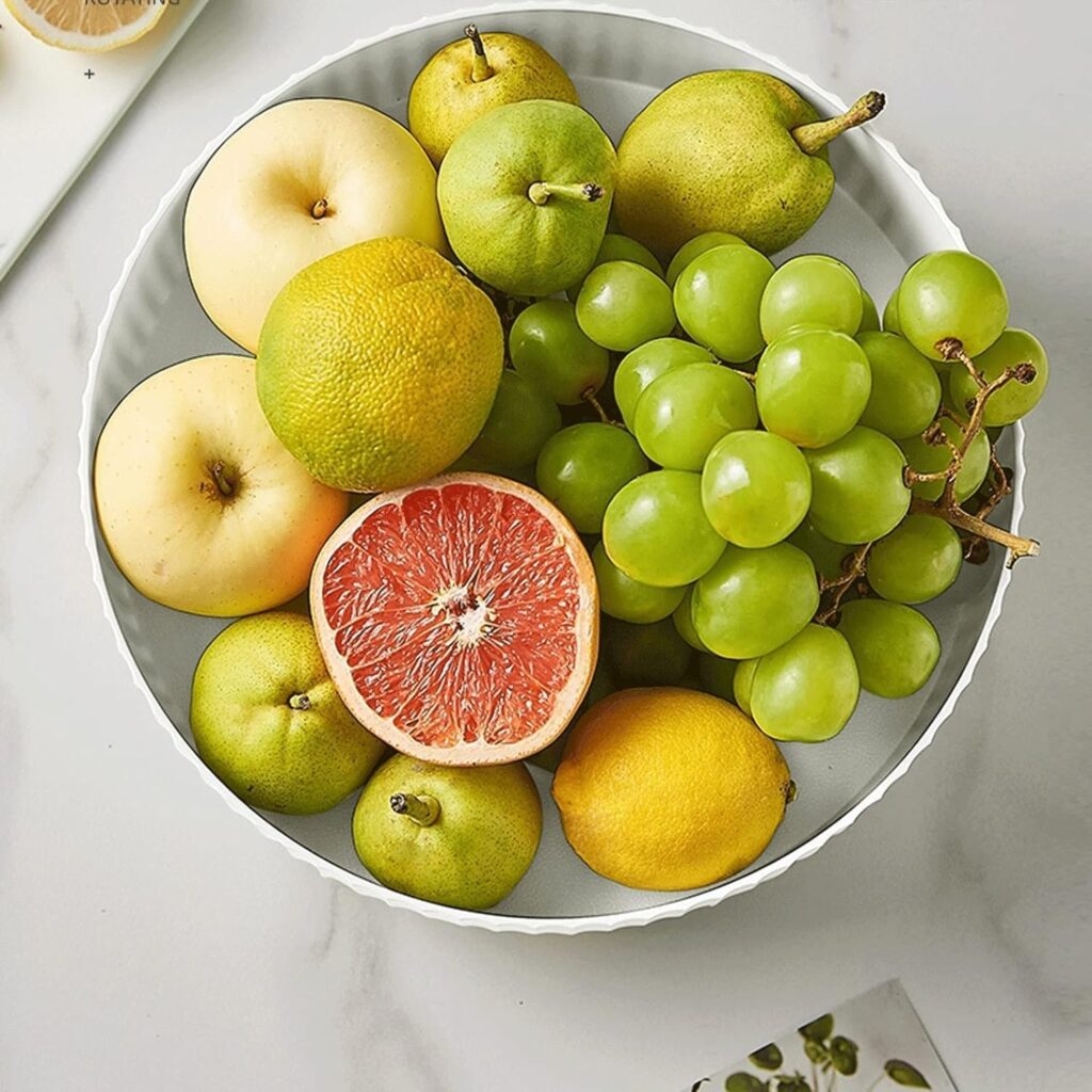 Rotatable Snack and Fruit Tray