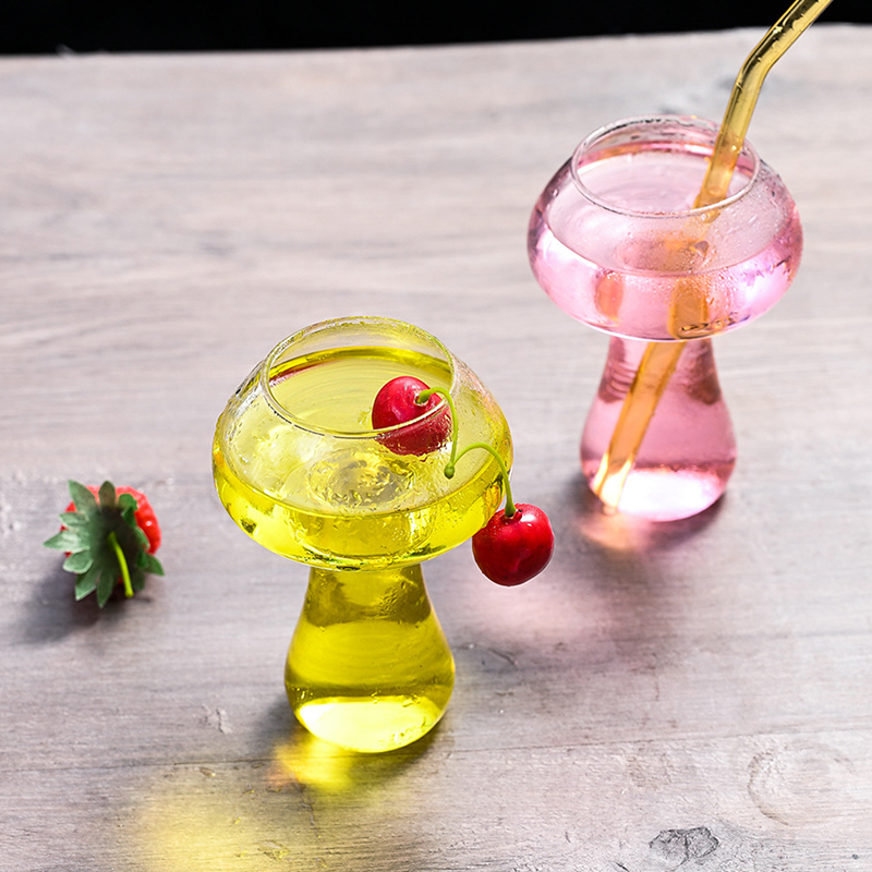 Mushroom Shaped Glass Cup