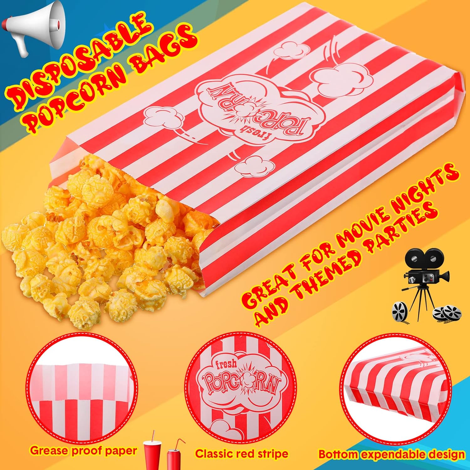 Paper Popcorn Bags