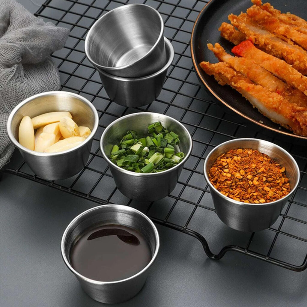 Steel Sauce Cups